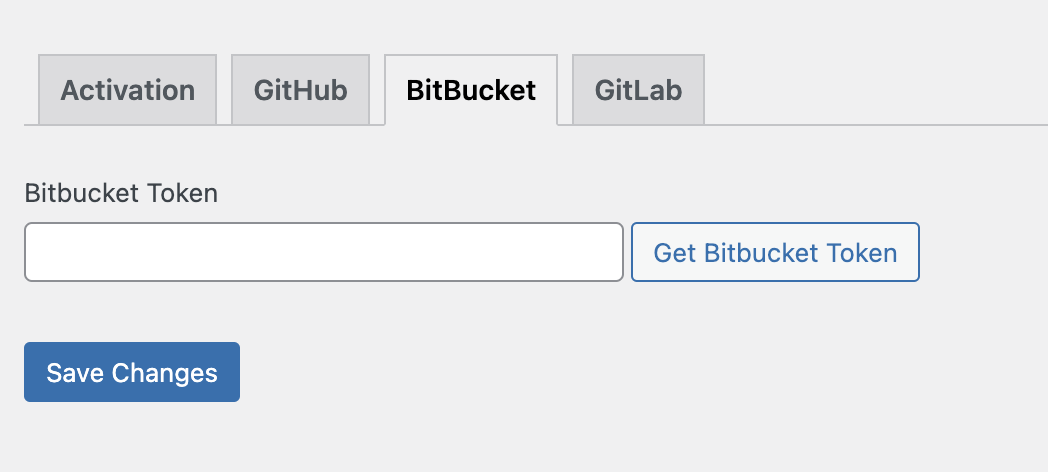 Bitbucket token setup