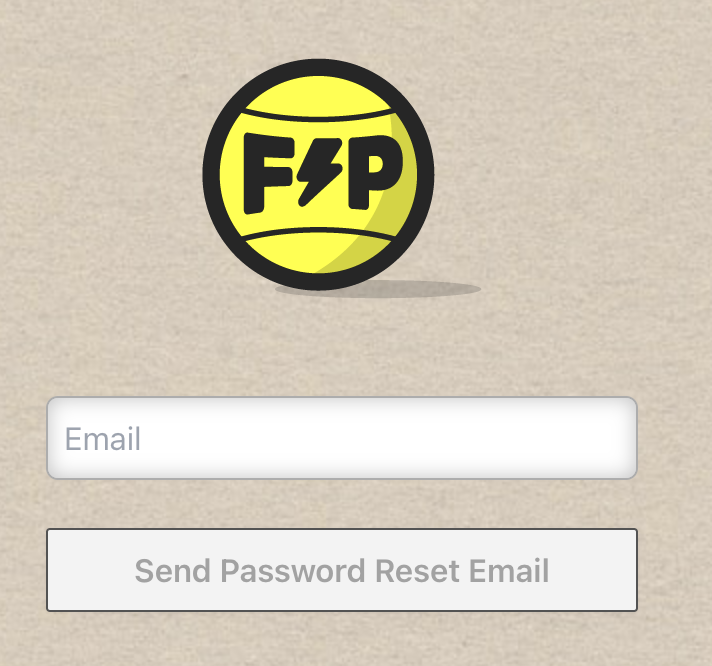 Password reset email input